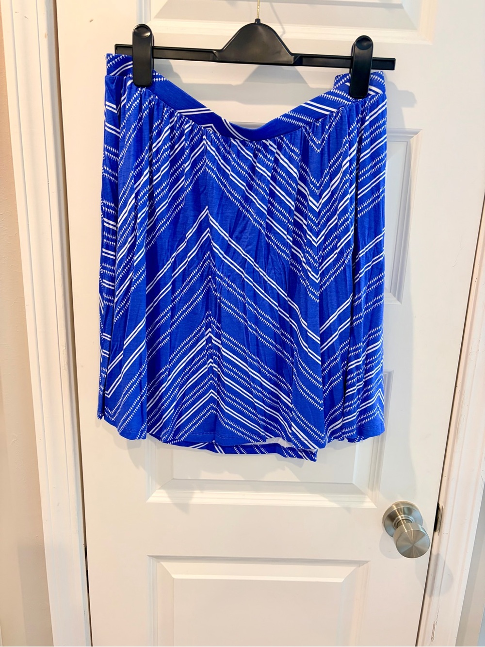 Old Navy Royal Blue Chevron Circle Skirt